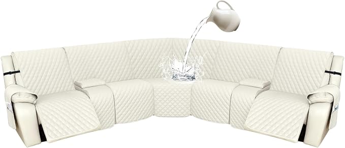 Arfntevss Recliner Sectional Couch Covers 1OO% Waterproof L Shape Sofa Cover by Arfntevss