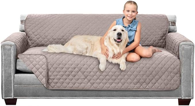 Sofa Shield® Couch Slip Covers for Dogs, Reversible Furniture Protector by SofaShield