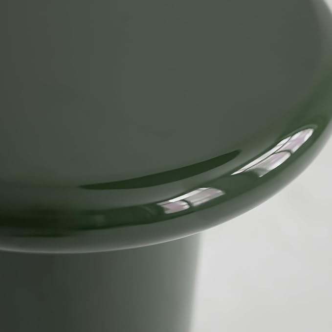 Acanva Modern End Tables with High Glossy Finish, Curved Edges, Accent Center - Image 4