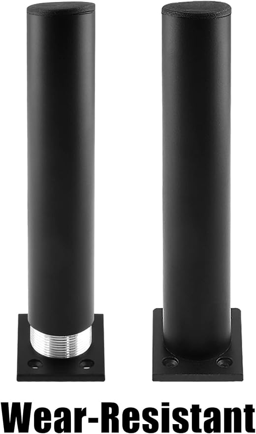 Set of 4 Furniture Legs 7 Inch, Adjustable Aluminum Alloy Cabinet Legs - Image 4