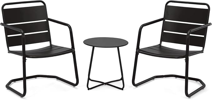 MELLCOM 3 Piece Patio Set, Small Patio Furniture Set - Image 8