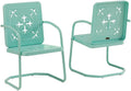 Crosley Furniture Azalea 2-Piece Outdoor Chair Set, Vintage Retro Metal Patio by CrosleyFurniture