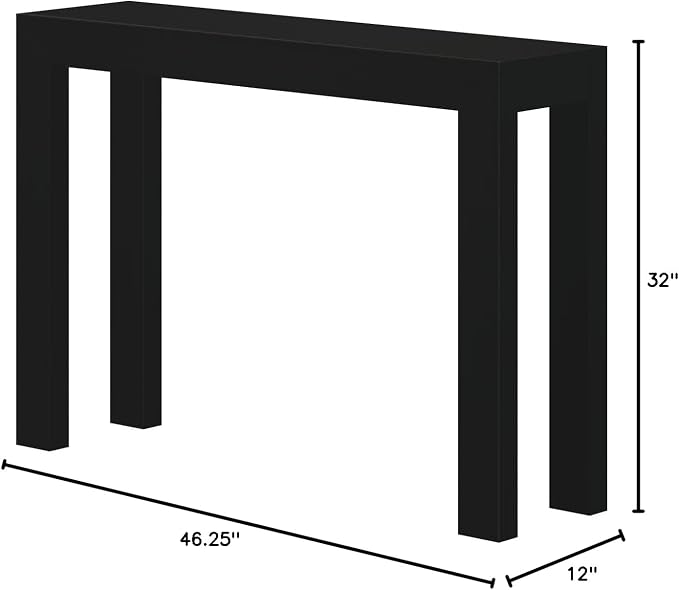 Plank+Beam Modern 46 Inch Console Table, Solid Pine Wood Entryway Table - Image 2