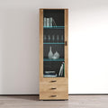 Meble Furniture Soho S1 1D3S Modern Freestanding Bookcase — 16-Color by MebleFurniture
