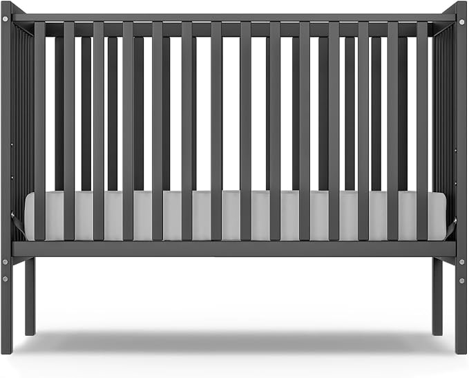 Baby Crib 5-in-1 Convertible, Wood Full Size Toddler Bed - Image 7