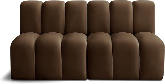 Meridian Furniture 103Brown-S2A Arc Collection Modern | Contemporary Modular by MeridianFurniture