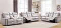 ANJ 3-Piece Faux Leather Power Recliner Sofa Set by ANJ