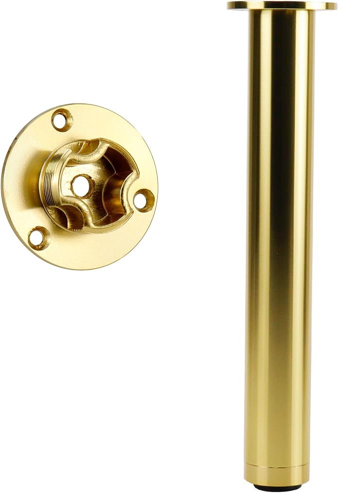 4 Pcs Gold Adjustable Sofa Legs Metal Modern Furniture Legs - Image 3