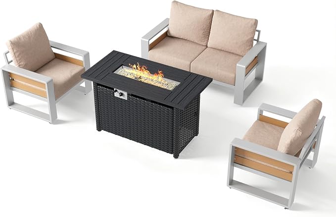 Aoxun Aluminum Patio Furniture Set - Image 8