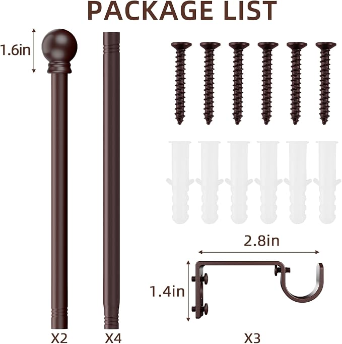 SMODBRODRE Curtain Rods for Window 48 to 84-93 - Image 6