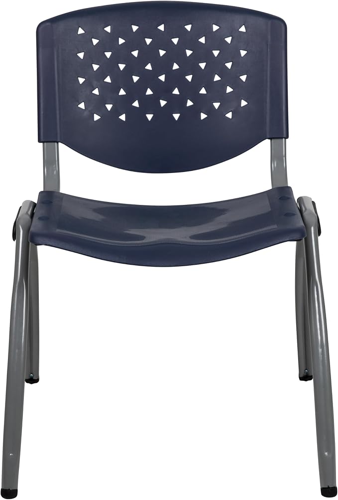 Flash Furniture HERCULES Series 880 lb. Capacity Navy Plastic Stack Chair - Image 10