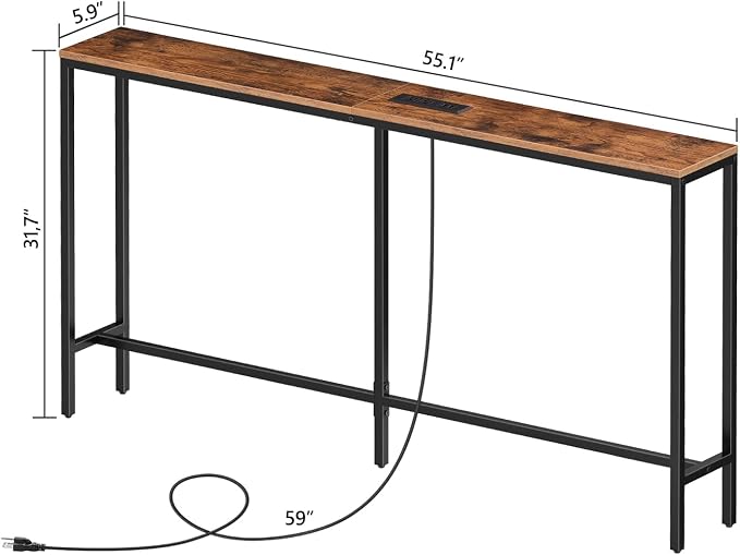 MAHANCRIS 55.1 Skinny Console Table - Image 3