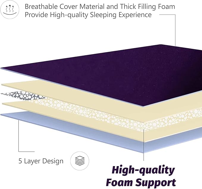 MAXYOYO Japanese Floor Futon Mattress, Roll Up Floor Mattress - Image 6
