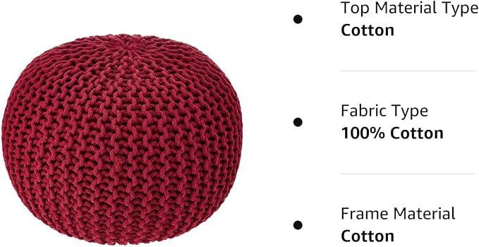 · REDEARTH · Round Pouf Ottoman - Image 9
