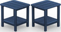 SERWALL Adirondack Table Set of 2, Outdoor Side Table- Blue by SERWALL