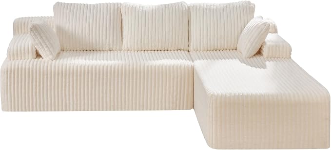 Modular Sectional Sofa Couches L-Shape Couch 3 Seat Modular Sofa Memory Foam - Image 8