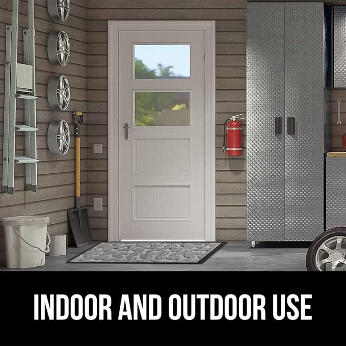 GORILLA GRIP 100% Waterproof All-Season WeatherMAX Doormat 35x23, US Designed - Image 9