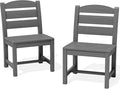 SERWALL Patio Dining Chair, All Weather Dining Chair Set of 2, Outdoor Dining by SERWALL