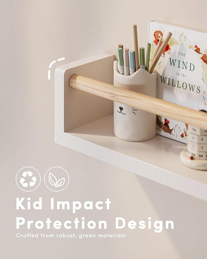 G&W Gruwald Nursery Book Shelves, Wall Bookshelf, Book Shelf - Image 3