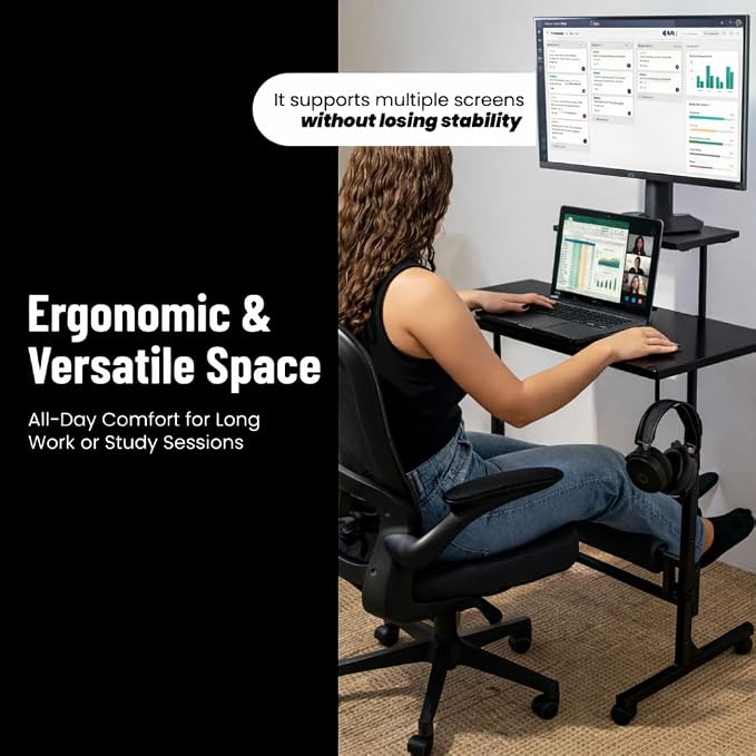 Model 2026 Adjustable Height Rolling Desk - Image 4
