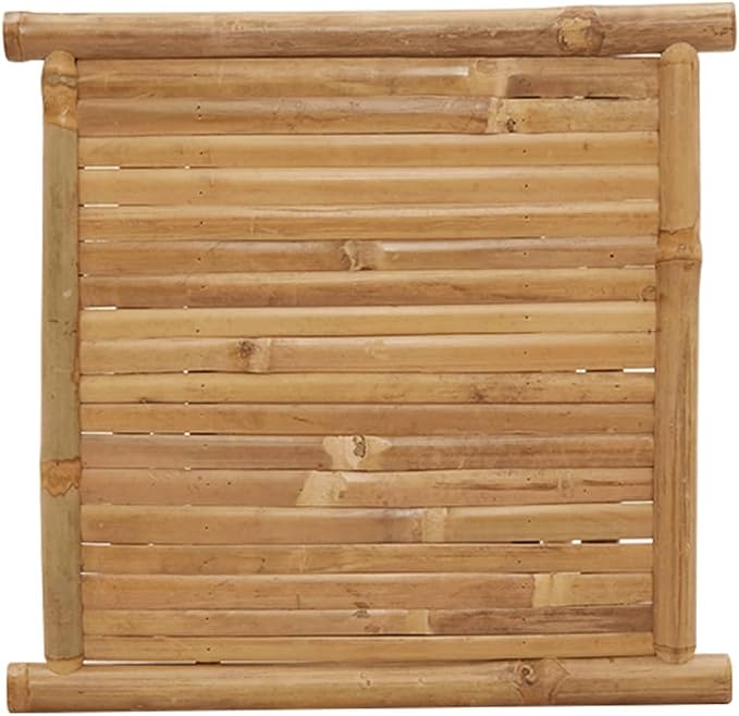 Bamboo Fiber Coffee Table with Storage Shelf, Eco-Friendly Modern Square Design - Image 7