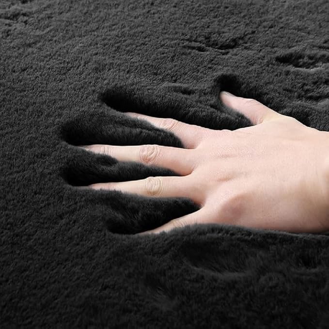 ORINOVA Black Shag Rugs 8x10 Area Rugs - Image 6