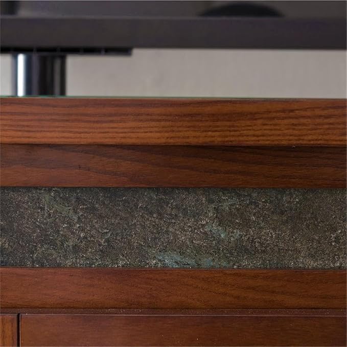 Leick Home 89360 Rustic Oak TV Stand - Image 9
