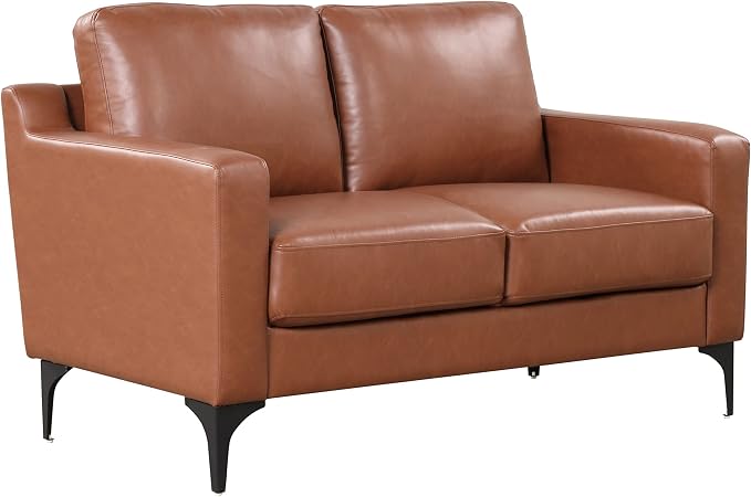 Serta Triton 55.5" Loveseat, Transitional Modern, Dreamcoil Comfort, Metal Legs - Image 3