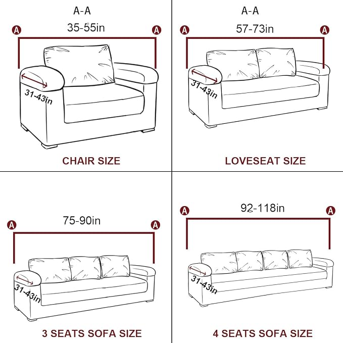 vctops 1-Piece Velvet Plush Stretch Chair Sofa Slipcover Soft Fuzzy Fluffy - Image 7