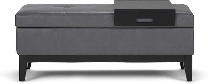 SIMPLIHOME Oregon Storage Ottoman Bench - Image 6