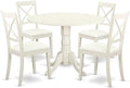East West Furniture DLBO5-LWH-LC 5 Piece Dining Room Furniture Set Includes a by EastWestFurniture