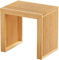Small Bamboo Dining Bench, 17inch Farmhouse Decor Indoor Kitchen Table Bench by Unknown