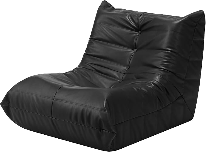 Hobestluk Small Bean Bag Chair Lazy Floor Sofa, Memory Foam Fireside Sofa - Image 3