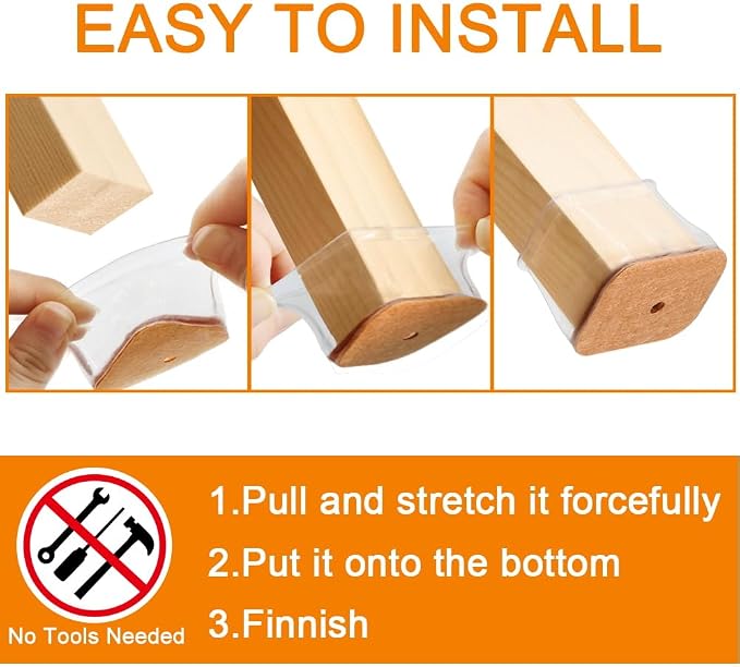 24 Pcs Chair Leg Floor Protectors - Image 6