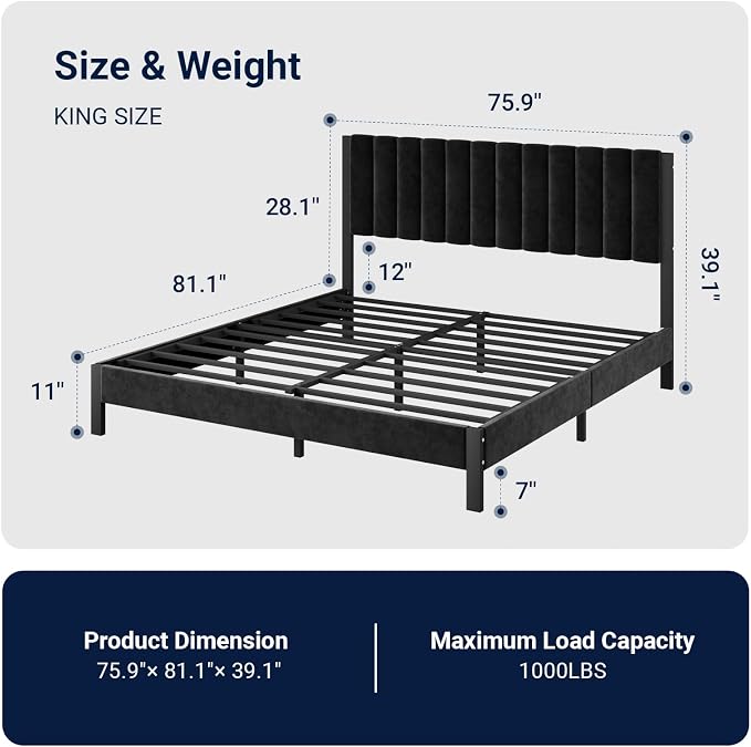 Avenco King Size Bed Frame - Image 2