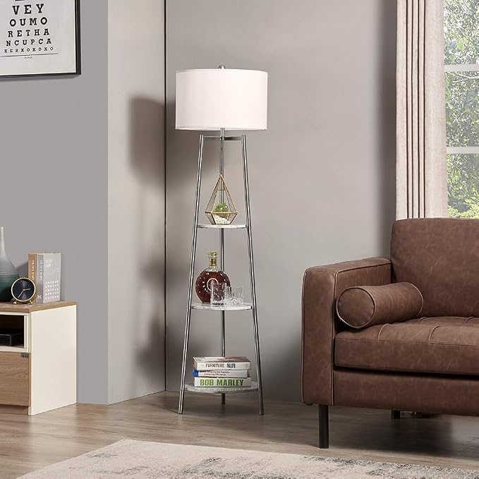 ROSEN GARDEN Floor Lamp, Standing Reading Light by Unknown