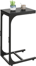 WLIVE C Shaped End Table, Small Couch Side Tables by WLIVE