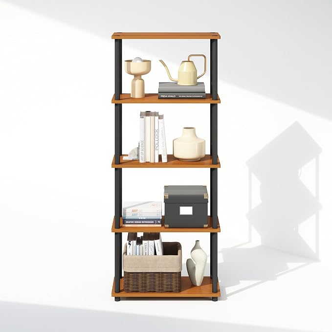 Furinno Turn-N-Tube Book Shelf, 5-Tier Bookshelf, Bookcase - Image 5
