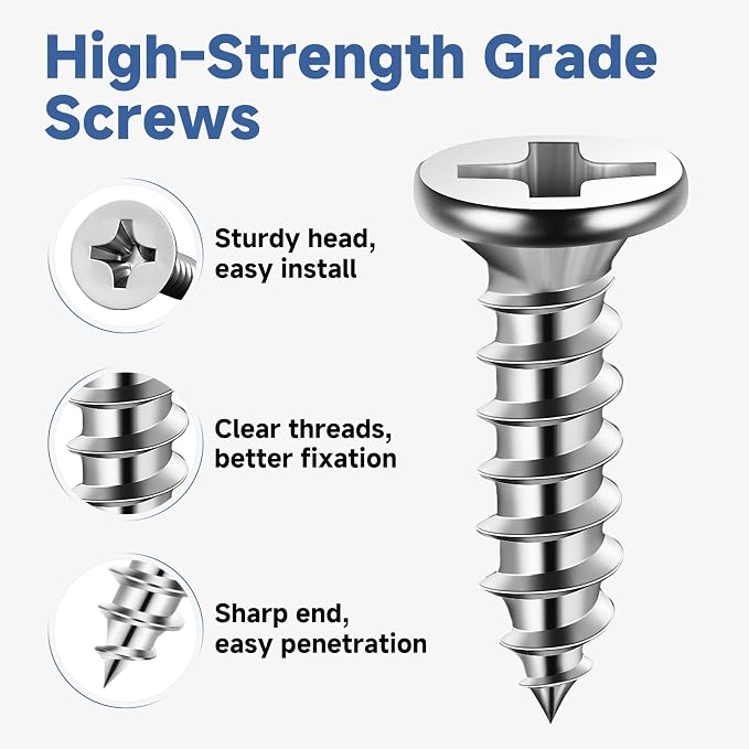 20PCS L Bracket Corner Brace Sets, Stainless Steel L Brackets - Image 6