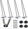 SMARTSTANDARD 12 Inch Heavy Duty Hairpin Furniture Legs, Metal Home DIY Projects by SMARTSTANDARD