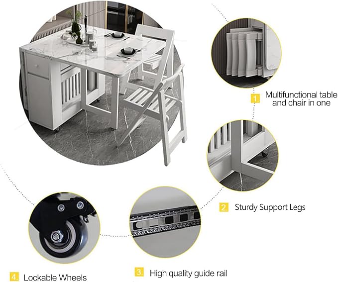 FUNROLUX Folding Dining Table - Image 7