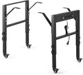19.6-Inch Depth Workbench Frame, Height Adjustable 28.5" to 33.8", Heavy Duty by OLBRUS