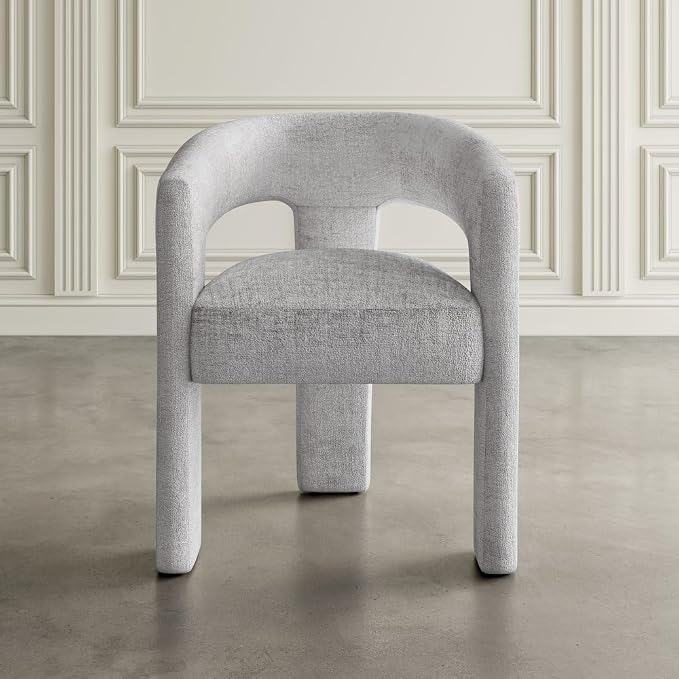 Jofran Gwen Jacquard Upholstered Accent Chair, Modern Luxury Plush Sculptural - Image 7