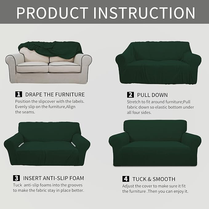 Easy-Going Stretch Oversized Sofa Slipcover 1-Piece Sofa Cover Furniture - Image 8