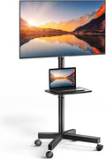 PERLESMITH Rolling TV Stand on Wheels by PERLESMITH