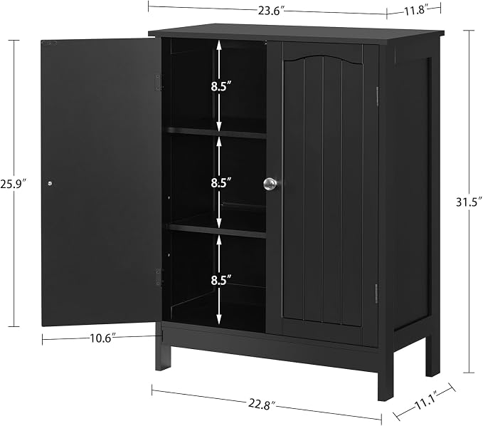 Iwell Bathroom Cabinet, Bathroom Storage Cabinet - Image 3
