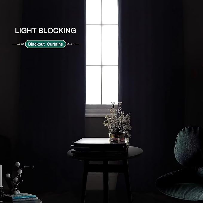 Joydeco Blackout Curtains for Bedroom 96 inch Long 2 Panels, Thermal Insulated - Image 6