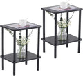 Apicizon 2 Tier End Table Set of 2, Small Side Table by APICIZON