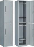 Metal Locker for Home, Dressing Room, Lockable Locker Cabinet by Anxxsu
