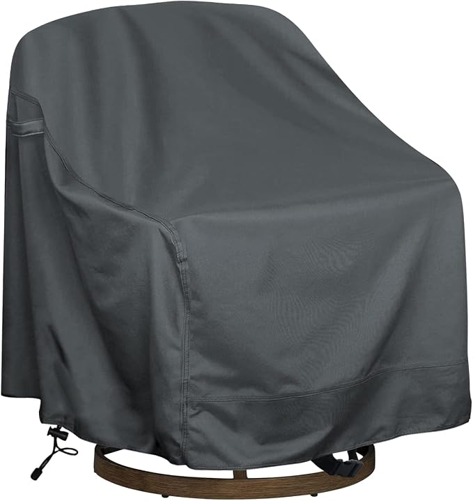 Outdoor Swivel Lounge Chair Cover 1 Pack, Fits to Lawn Patio Chairs, 420D by HI%C2%B7%C2%B7%C2%B7YOURCOVER